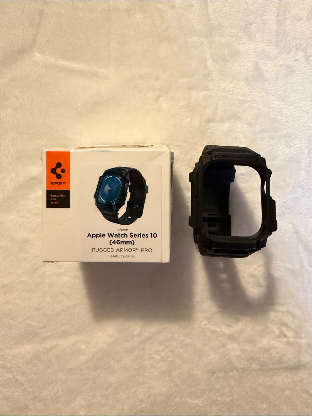 Spigen Rugged Armor Pro Apple Watch Series 11/10 Case - Black
